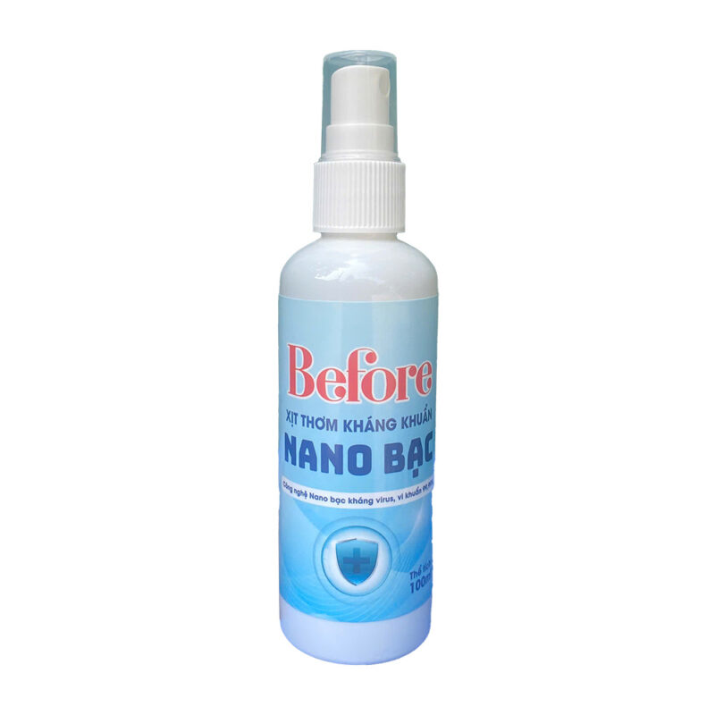Xịt thơm kháng khuẩn nano bạc Before