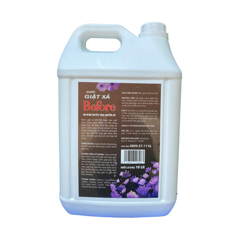 Nước giặt xả Before hương nước hoa huyền bí 10 lít